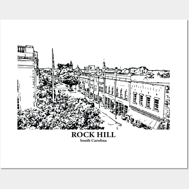 Rock Hill - South Carolina Wall Art by Lakeric